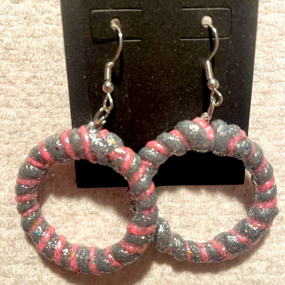 Glittery hoops